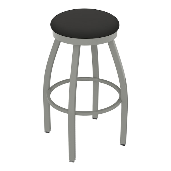 25" Swivel Counter Stool, Nickel Finish, Canter Iron Seat